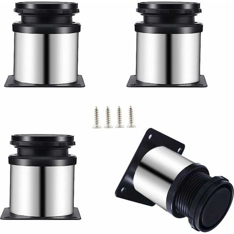 4er-set Verstellbare Möbelbeine Aus Edelstahl, 50 X 60 Mm, Schrankfüße, Metallfüße, Geeignet Für Möbel, Küche, Büro, Tischbeine, Möbelbeine, Thekenbeine