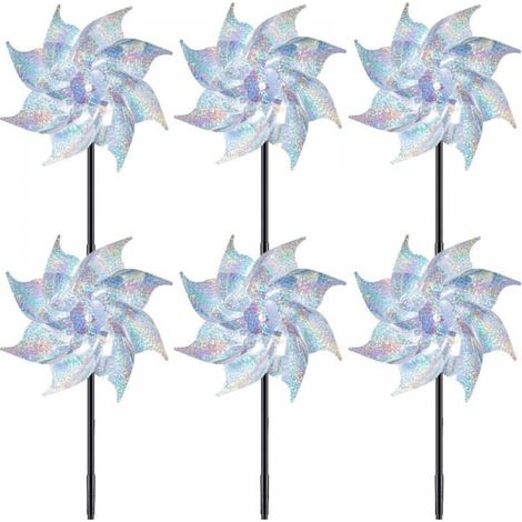 Vogelschutz-windmühle, Set Aus 6 Reflektierenden Windmühlen, Garten-windmühle Für Den Außenbereich
