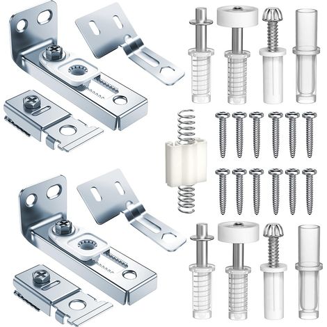Falttür-beschlagset, Kompatibel Mit Schienen Von 7/8" Bis 1", Einbau- Und Ersatzteile Für Falttüren (2-teiliges Falttür-beschlagset)