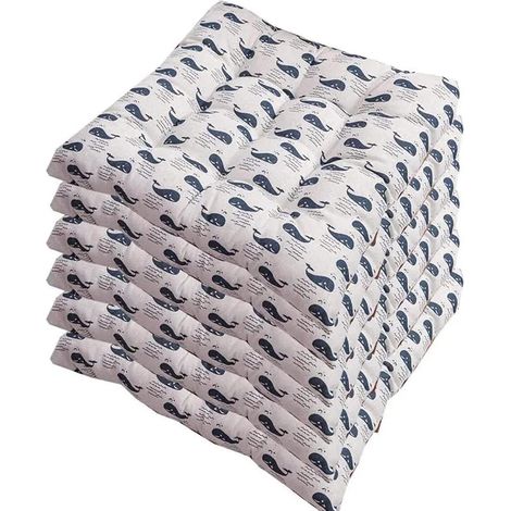 6-teiliges Stuhlkissen-set 40 X 40 Cm, Dicke Sitzkissen, Stuhlkissen, Bankkissen, Po-kissen Tatami