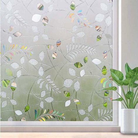 45 X 100 Cm Fensterfolie, Sichtschutzfolie Für Fenster, Blickdichte Fensterfolie, Selbstklebende Fensterfolie Mit Milchglasoptik, Uv-schutz-fensterfolie, Selbstklebend