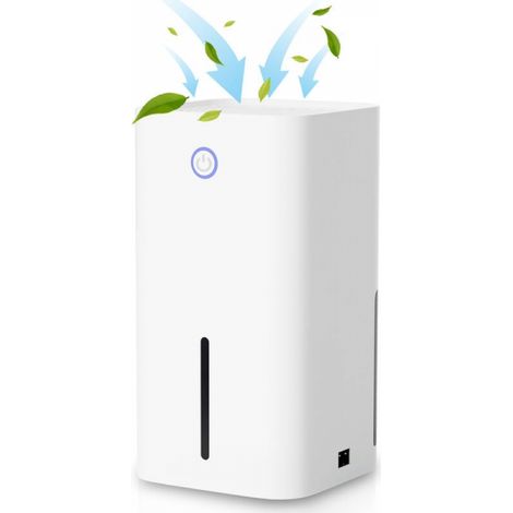 Elektrischer Luftentfeuchter, 300 Ml/24 Stunden, 1,1-liter-tank, Geräuschlos, 36 Db, Für Räume Bis Zu 10 M³, Ionisierte Luftfiltration – 850 Ml Wasser