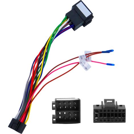 Sigadng 16-pin Auf Iso Adapterkabel, Autoradio-kabelbaum-adapter Für Standard-stereo-radio-buchse Von Android-autos Mit Lenkradfernbedienung Und Rückwärtsgang