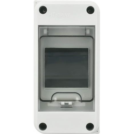 Wasserdichter Elektroverteilerkasten Für Den Außenbereich, Ip65, 3 Module, Aufputzgehäuse Aus Abs-kunststoff, Wasserdichte Elektro-außenbox, Steuerschrank, Modularer Verteilerkasten (3-fach)