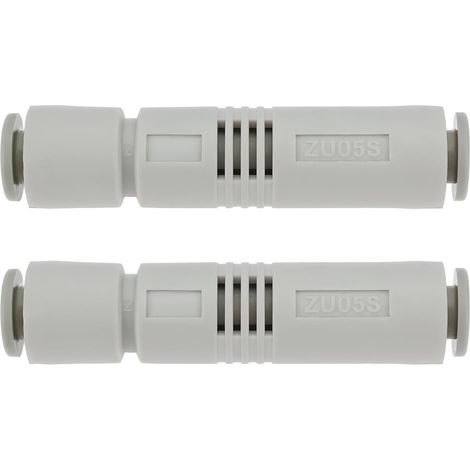 2er-set Pneumatische Vakuum-ejektoren Zu05s Anschlussgröße 6 Mm 59 X 13,3 Mm 85 Kpa Gerades Rohr Vakuum-ejektor Für Automobile, Halbleiter, Elektronik Und Werkzeugmaschinen