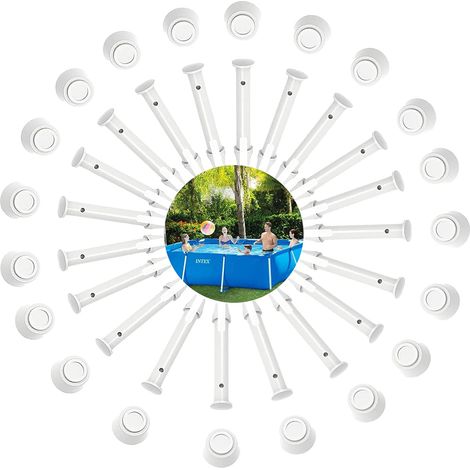 20 Pcs Cadre De Rechange Pour Piscine, Goupille De Cadre De Piscine, Joint De Cadre De Piscine En Plastique, Für Intex 13'-24' Frame&round Pool Joint Pins & Seals (6 Cm)