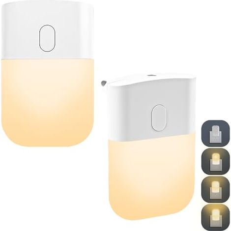 Kinder-nachtlicht, 2er-set Led-nachtlichter, Automatische Nachttischlampe Mit Dämmerungssensor, Baby-nachtlicht, Plug-and-play-nachtlicht Für Küche, Flur, Treppe, Warmweiß