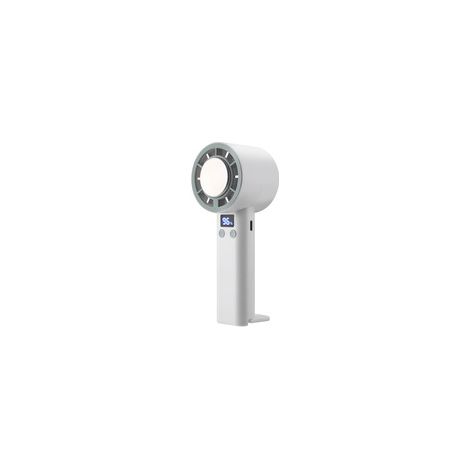 Tragbarer Hochgeschwindigkeitsventilator Mit 5 Geschwindigkeiten, Wiederaufladbarer, Leiser Kühlventilator Für Unterwegs Und Bauchmuskeltraining // 1 (weiss)