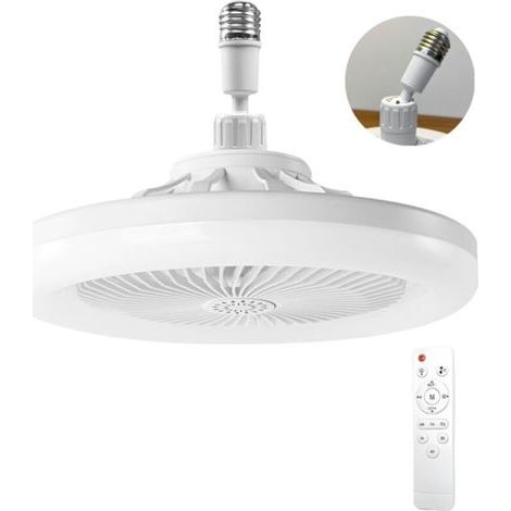 Deckenventilator Mit Beleuchtung, Deckenventilator Mit Fernbedienung, Leiser Deckenventilator (weiß)