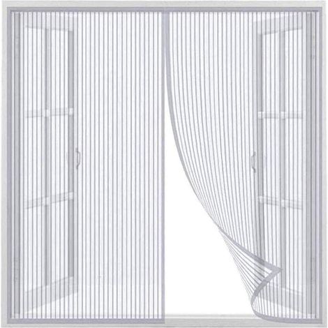 Magnetisches Insektenschutzgitter Für Fenster – Langlebiges Polyester – 120x120cm – Einfache Installation Ohne Werkzeuge – Automatischer Verschluss
