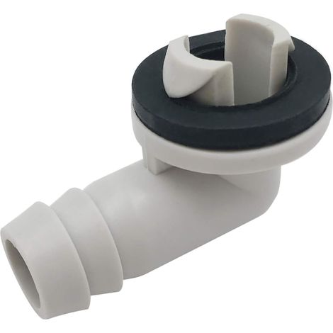 Klimaanlagen-abflussrohr-ellbogenverbinder Mit Gummiring Für Splitgeräte Und Fensterklimaanlagen, Ca. 3/5 Zoll (15 Mm)