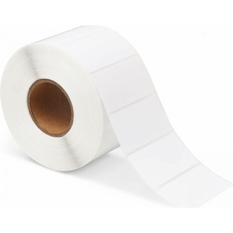 Aufkleber, 1 Rolle Mit 1000 Blättern Einfarbiger Weißer Aufkleber, 60 X 30 Mm, Aufkleber Für Den Druck Von Postadressen, Preisschilder