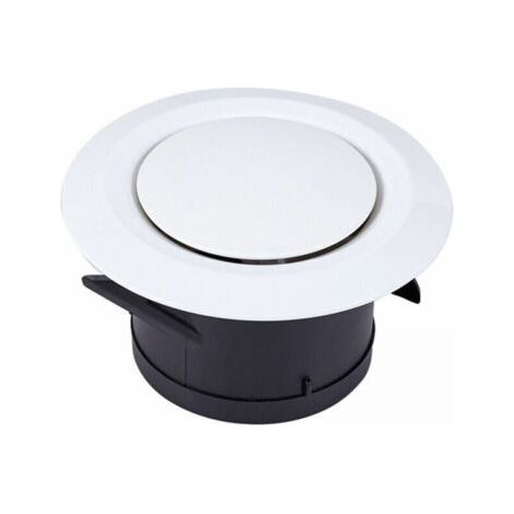 Bouche Vmc Ø120mm – Orientierbare Lüftungsgrille Aus Abs – Einfache Installation An Wand Oder Decke – Ideal Für Badezimmer Und Küche