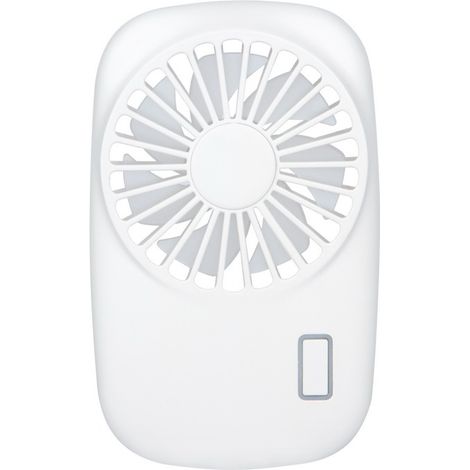 Leistungsstarker, Kleiner, Persönlicher, Tragbarer Ventilator Mit Einstellbarer Geschwindigkeit Und Usb-aufladung – Weiß