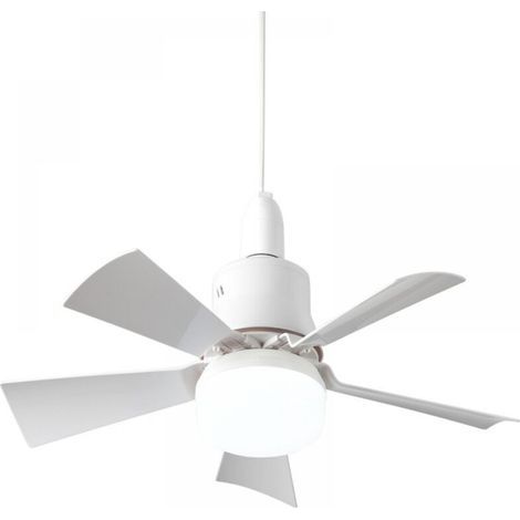 Deckenventilator Mit Fernbedienung – Leise, 5 Flügel, E26-deckenleuchte, Sommer/winter, Für Schlafzimmer Und Esszimmer, Weiß