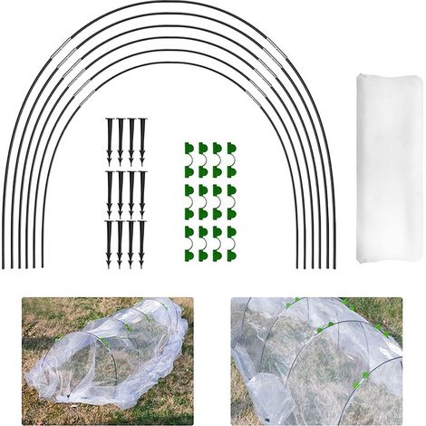 2.5x6m Gewächshausbögen Für Tunnel, Gewächshausbögen, Pflanzen Wachsen In Unterstützungstunneln Von Gartenhäusern, Ein Anbaugerüst Aus Fiberglas Für Gärten