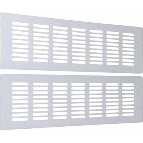 Rechteckige Lüftungsgitter Für Eine Ideale Belüftung Rechteckige Lüftungsgitter 80 X 400 Mm 2 Stück [weiß].