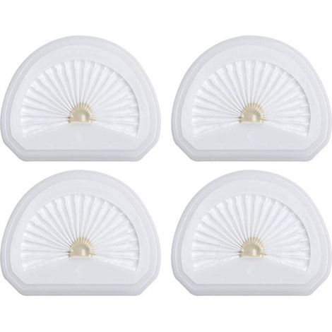 Set Von 4 Handstaubsaugerfiltern Kompatibel Mit Black Und Decker Vlpf10 Ersatzfilter Und Handstaubsauger Dustbuster Hlva315j Hlva320j00 N575266, Ersetzt Das Teil N600601