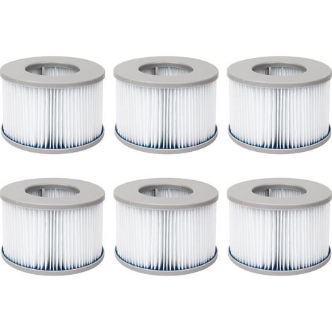 Lot De Filtres Pour Spas Gonflables Mspa V2. Ø10.7cm Cartouches Filtrantes De Remplacement Pour Spa Gonflable Mspa,6 Filtres