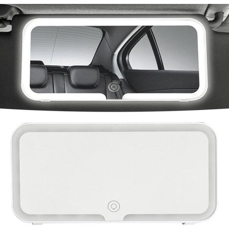 Led-höflichkeitsspiegel Für Auto-sonnenblende, Auto-schminkspiegel Mit Usb-ladefunktion, Reise-schminkspiegel Mit 3 Beleuchtungsmodi, Tragbarer Reisespiegel Für Das Auto