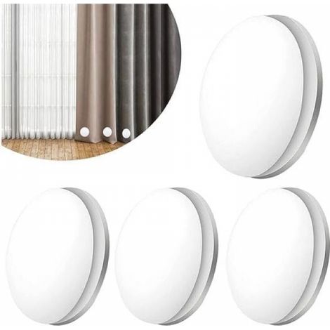 4 Paar Magnetische Duschvorhanggewichte, Robuste Duschvorhanggewichte Mit Magnet, Wasserdicht Für Vorhänge, Tischdecken, Duschvorhänge (weiß)