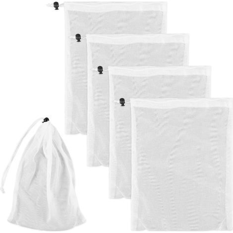 30x23cm Pool-filterbeutel, 4 Stück Aquarium-filterbeutel, Feinmaschiges Pool-reinigungsnetz, Laubsack Für Poolsauger, Aquarien Und Teiche