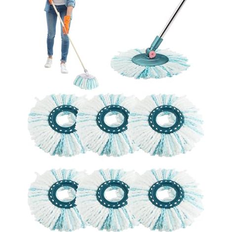 6er-pack Ersatz-wischbezüge Passend Für Leifheit Clean Twist Wischmopp – Sehr Saugfähige Mikrofaser-ersatzbezüge Zum Reinigen Aller Arten Von Böden