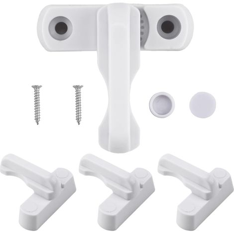 4 Fensterverschlüsse Aus Zinklegierung – Sicherheitsschlösser Für Upvc/pvc-türen Und -fenster, Weiß, Langlebig Und Einfach Zu Montieren, Für Den Häuslichen Schutz – 4er-pack