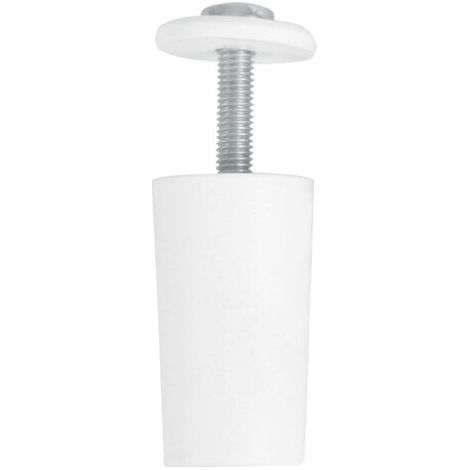 Rolladenführung, Aus Kunststoff, Weiß, Stoßdämpfer Mit M5-schraube, Rostfrei, Mit Außenscheibe, Witterungsbeständig, Länge: 40 Mm