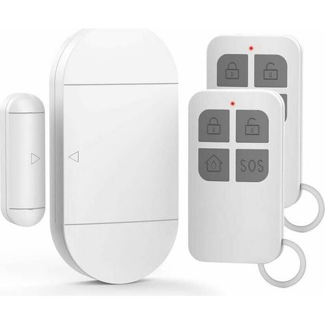 Tür- Und Fensteralarm, Alarm Mit 130db Sirene, 2 Fernbedienungen, Einfach Zu Installieren, Drahtloser Hausalarm
