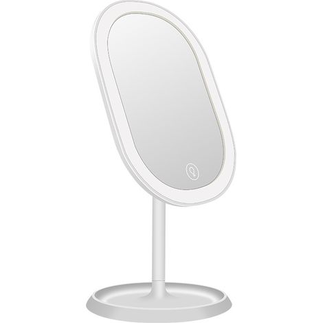 Led-spiegel, Intelligente Beleuchtungseinstellungen Und Usb-ladung, 180° Faltbarer Tischspiegel