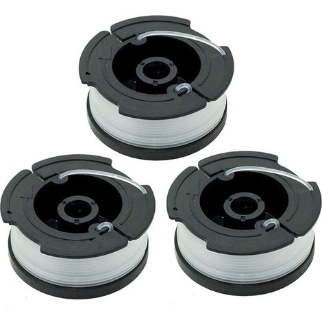 Bobine 0,065" Für Rasentrimmer Black+decker (ersatzspule Mit Automatischer Fadenzuführung), Kompatibel Mit Black+decker Af-100, 3er-pack