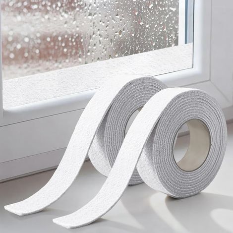 Absorbierende Klebebänder Für Fenster, Antikondensationsbänder, 200 X 3 Cm, Baumwollfilz-klebeband Für Fenster (2er-pack, Weiß)