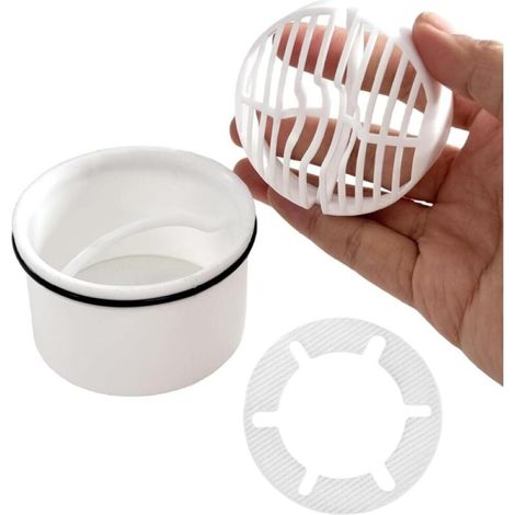 Haarefilter + Tauchrohr Für Dusche, Kompatibel Mit Ablaufgitter 6960, 6963, 6961, 6962, Haarfilter, Haarfänger