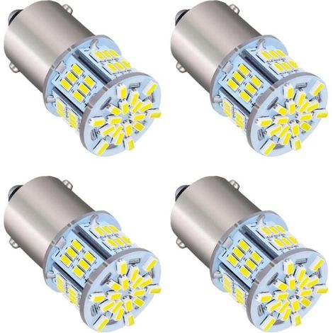 Led-autolampen, 4 Stück, 1156 Weiß, Highlight-lampen 12 V, Led-blinkerlampen Für Rückfahrlicht Im Auto