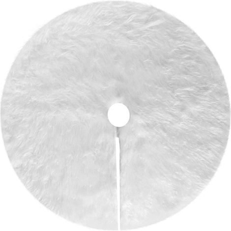 78 Cm Plüsch-weihnachtsbaumrock, Schneebedeckter Weißer Weihnachtsbaumrock, Weihnachtsbaumunterlage (weiß)
