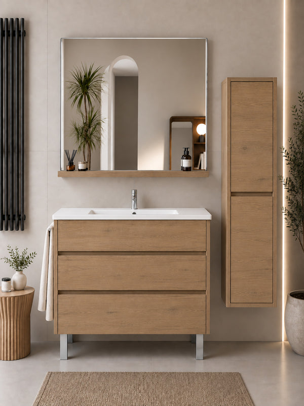 Badmöbel Mit Waschbecken Origenbath Imperia Ohne Spiegel 80x40 Cm Estepa Mit Säule
