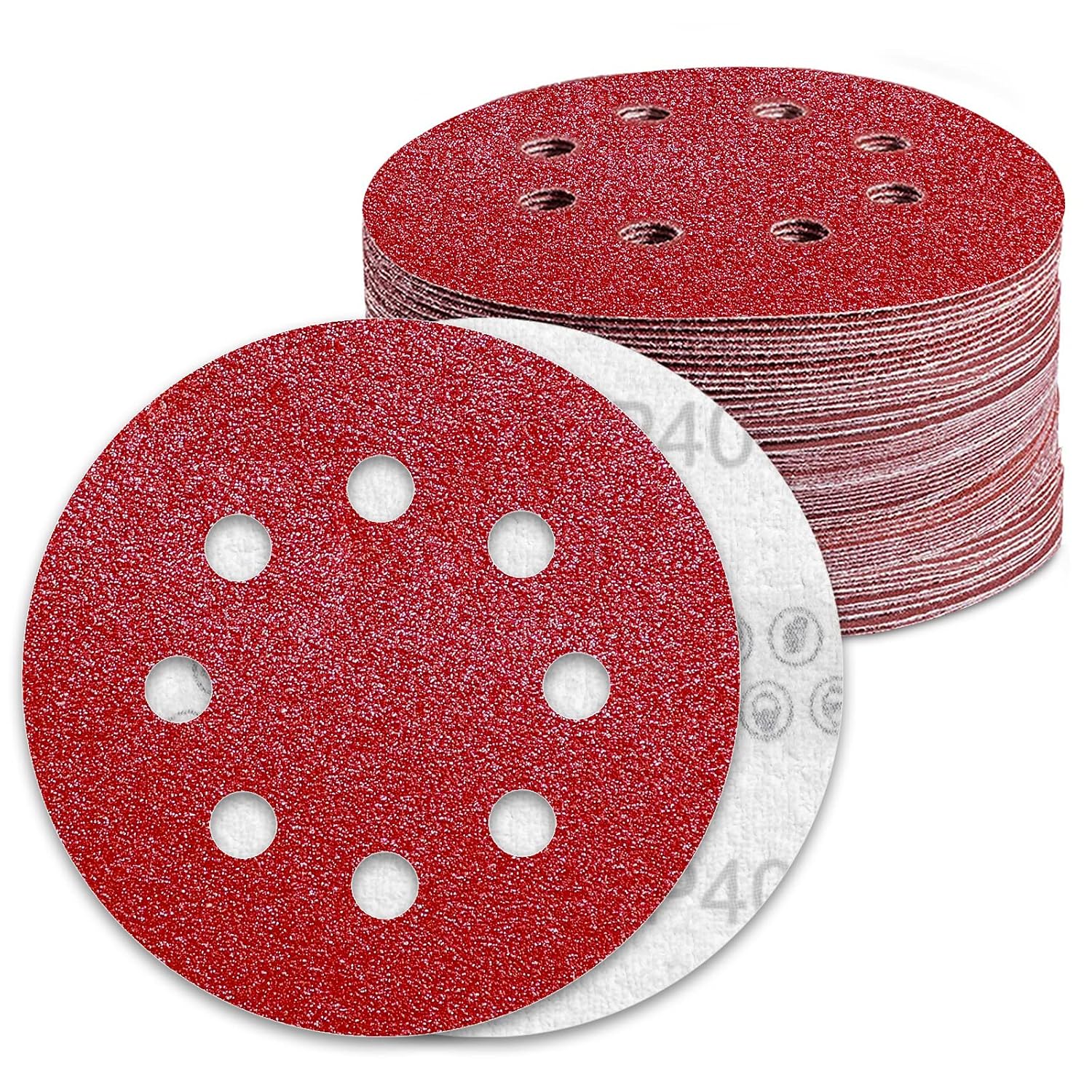 Awutzut 125-mm-schleifscheiben, Körnung 40, Schleifpapier, 140 Stück, 8 Löcher, Schleifscheibe Für Exzenterschleifer