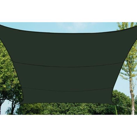 Rechteckiges Sonnensegel 3x4m – Wasserabweisendes Polyester – Uv-schutzklasse 4-5 – Einfache Montage Mit Seilen Und Haken