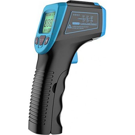 1 Stück Blaues Infrarot-thermometer, -50 °c Bis 600 °c (-58 °f Bis 1112 °f), Hochpräzises, Berührungsloses Infrarot-thermometer Mit Lcd-anzeige – Tonchean