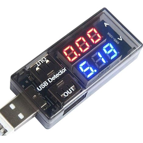 Usb-ladegerät-tester, Strom- Und Spannungsanzeige, Batterievoltmeter, Amperemeter, Multimeter, Usb-tester, Mobile Stromversorgung, Panelmonitor, Gleichstromanzeige, Led-display