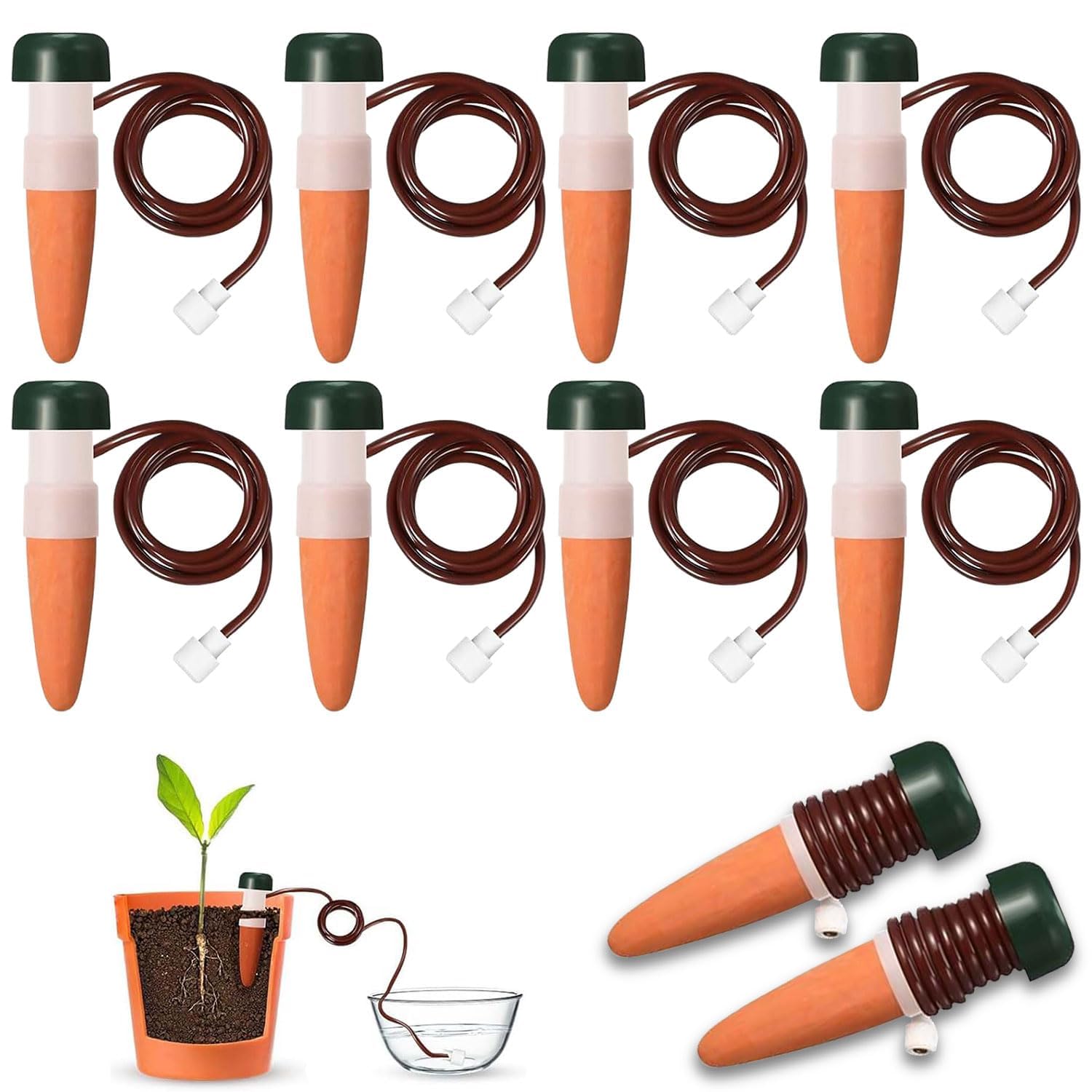 Set Mit 10 Wasserspendern Für Zimmerpflanzen, Automatisches Pflanzenbewässerungsgerät, Automatisches Bewässerungssystem Für Zimmerpflanzen