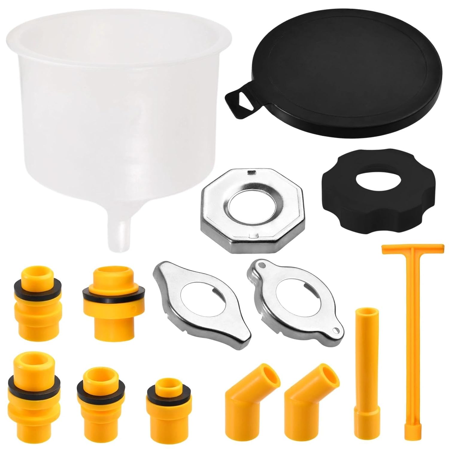 Überlaufschutz-trichter-set Für Kühlmittel, 15-teilig, Mit Adaptern Und Verlängerungen, Universal-trichter Zum Entlüften Des Kühlers, Kompatibilität