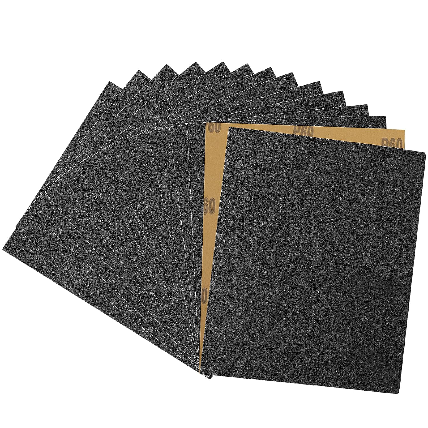 Stebruam Schleifpapier, Körnung 60, Zum Polieren Von Metall, Holz Und Autos, 15 Stück, 230 X 280 Mm