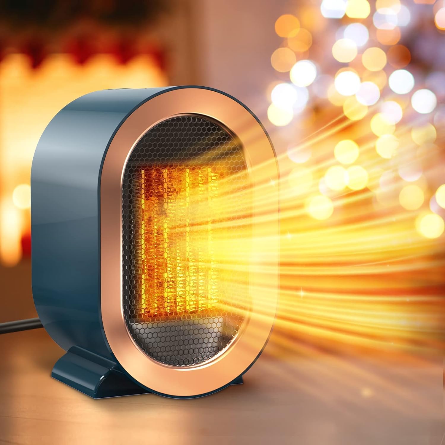 Mini-energiespar-heizlüfter, Elektrischer Heizlüfter, Zusatzheizung 1500w Mit 2 Modi Für Wohnzimmer, Schlafzimmer, Badezimmer [sicher Und Leise]