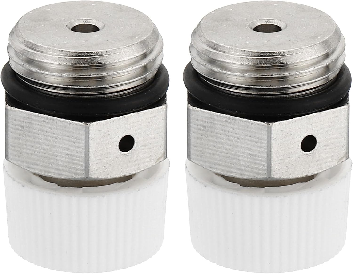 Manuelle Heizkörperentlüftungsventile Mit 3/8"-bsp-außengewinde, 4er-pack, Vernickelte Messing-ventilkappe, Kein Schlüssel Erforderlich, Silberweiß
