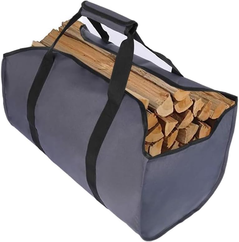 Hochwertige Holztragetasche – Extra Groß Und Robust – Ideal Für Kamine, Holzöfen, Brennholz, Holzscheite, Camping Und Strände