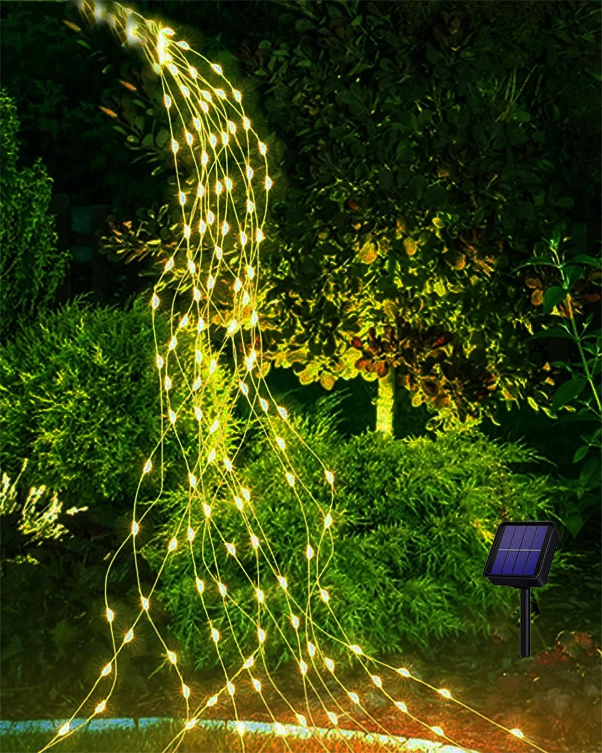 M Lange Solar-lichterkette Mit 100 Leds Für Den Außenbereich