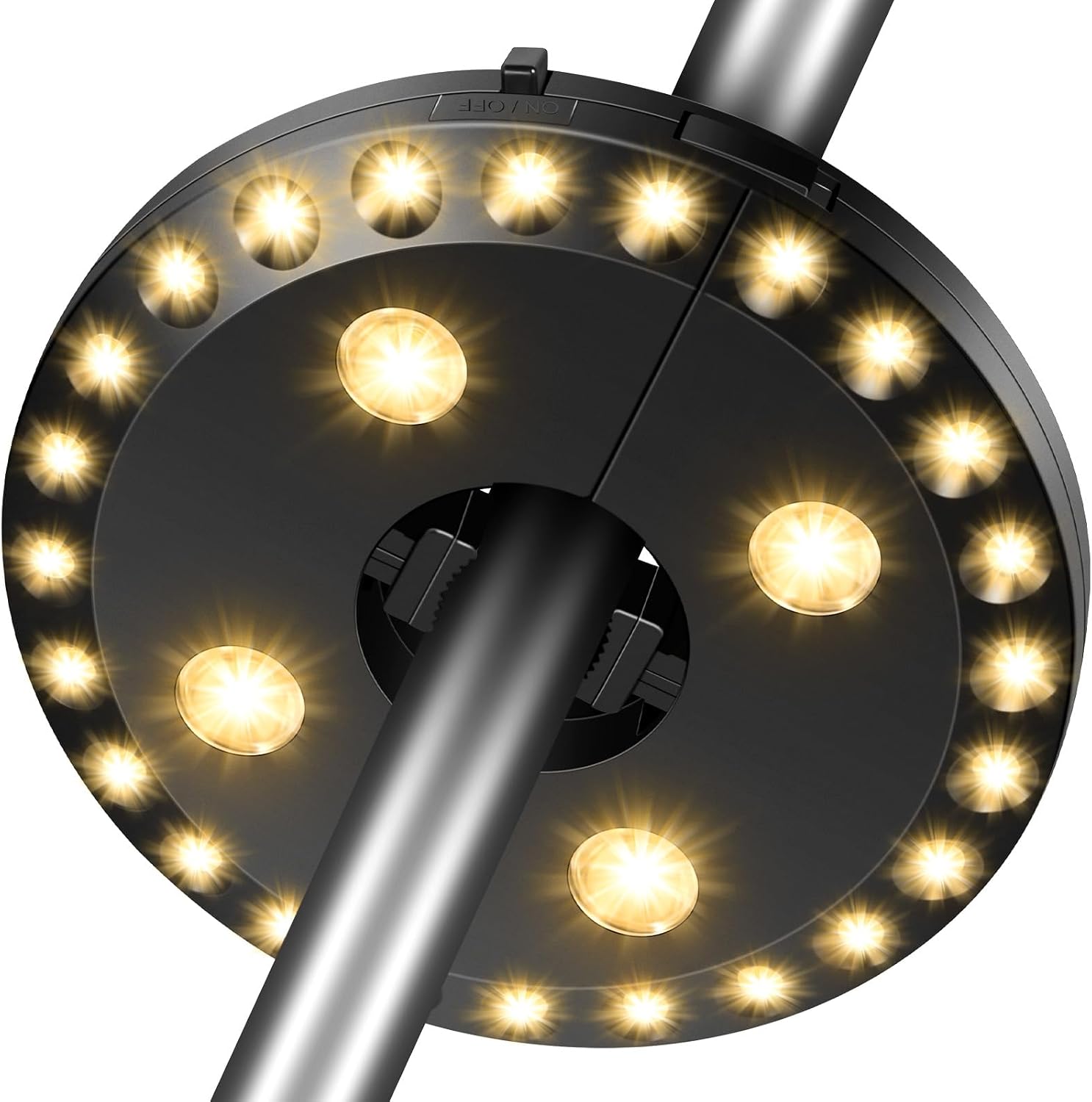 Sonnenschirmbeleuchtung, 28 Leds, 3 Leuchtmodi, Batteriebetrieben, Helle Sonnenschirmbeleuchtung Für Garten, Balkon, Terrasse, Strand, Partys, Camping, Warmweißes Licht[energieklasse A]