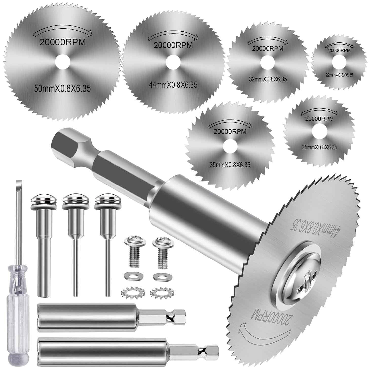 12-teiliges Set Bohrscheiben, Hss-scheibenbohrer Mit 1/4"-sechskantschaft, Mini-kreissägeblätter Für Holz, Kunststoff Und Metall